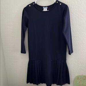Jacadi girls navy dress